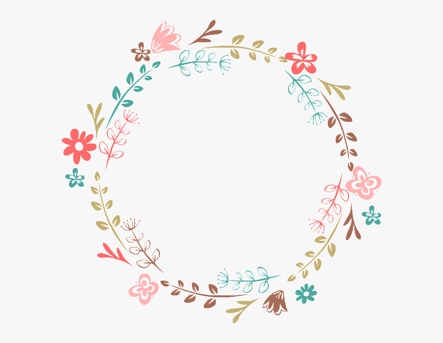 Wreath Clipart Glitter - Flower Wreath Clipart Transparent, Transparent Clipart