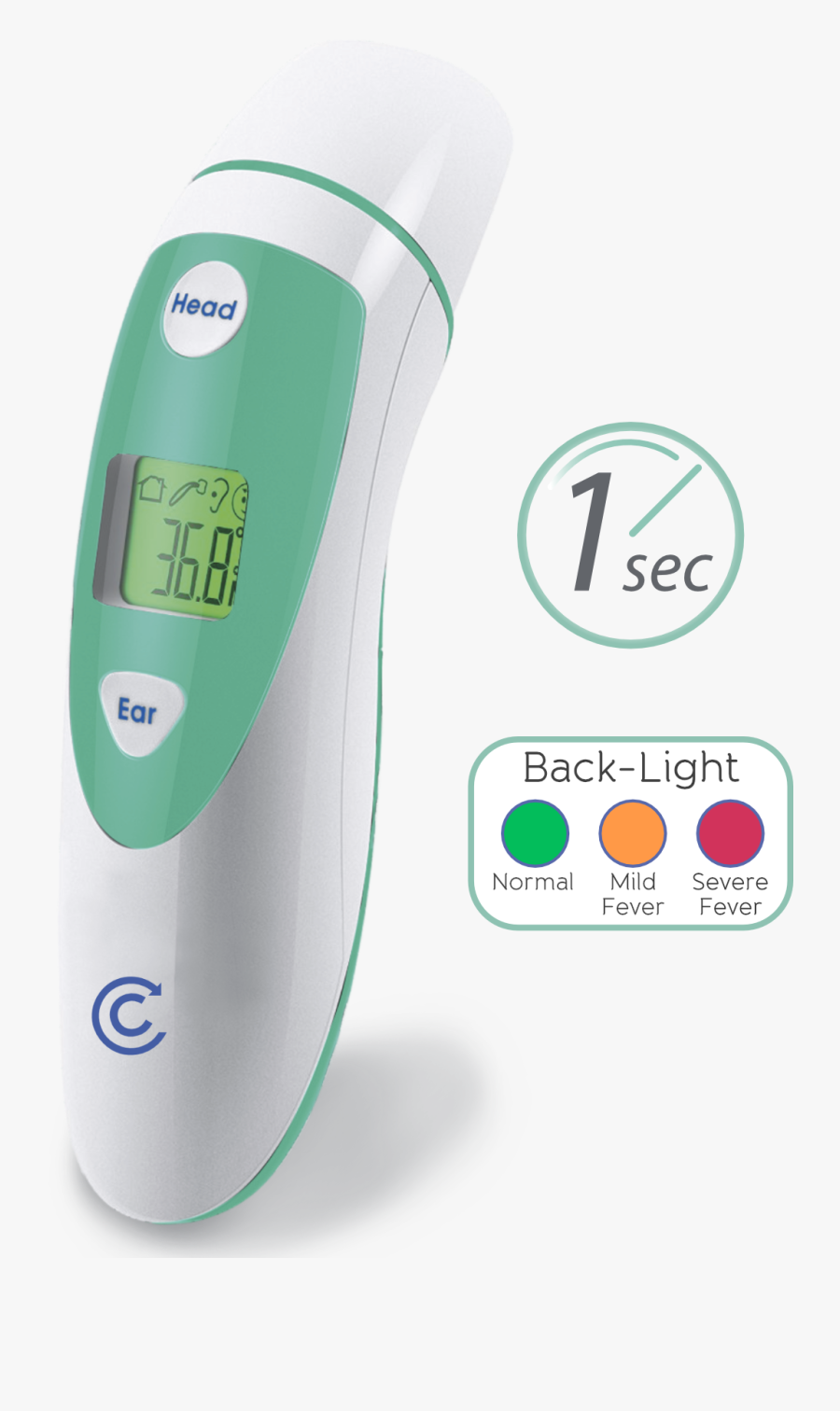 Clever Choice Duo Thermometer, Transparent Clipart