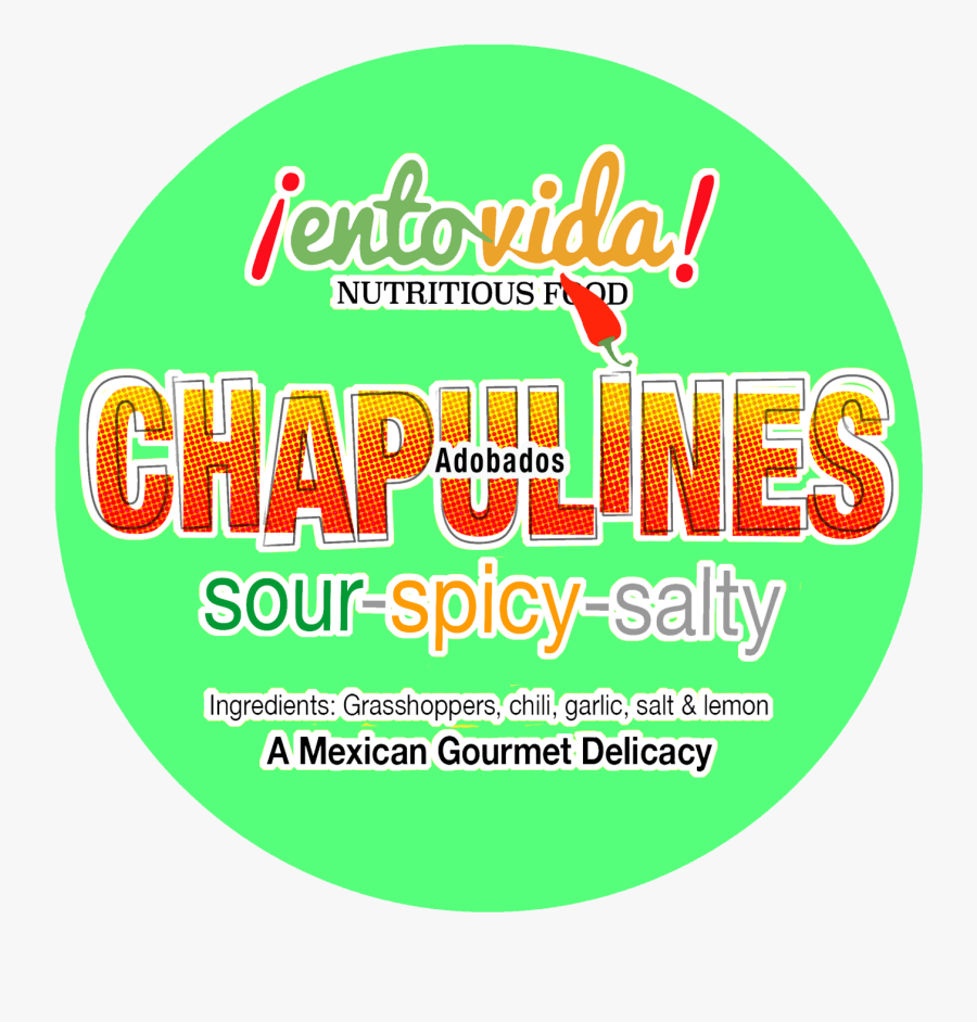 Clip Art Bulk Chapulines Adobados Edible - Circle, Transparent Clipart