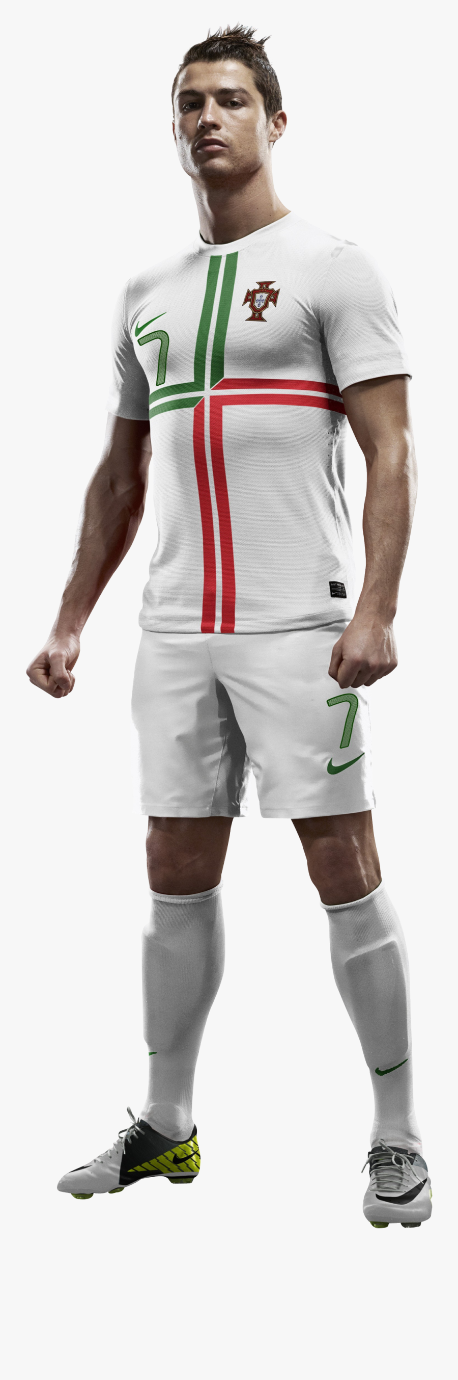 Real Cristiano Portugal Madrid Ronaldo Football Player - Cristiano Ronaldo Less Shirt, Transparent Clipart