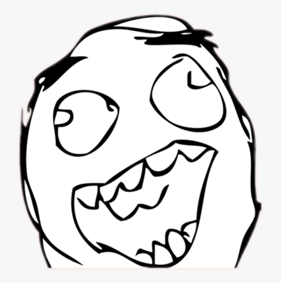 Transparent Excited Face Png - Transparent Rage Faces Png, Transparent Clipart