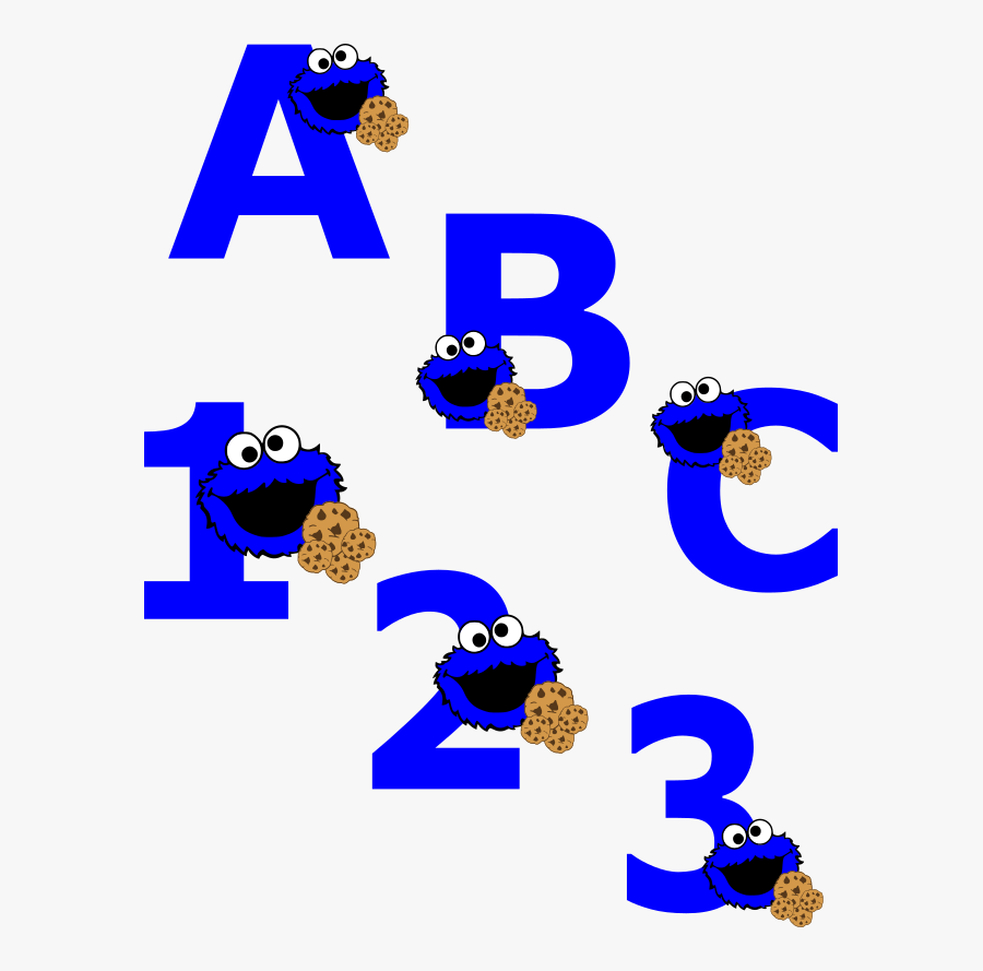 cookie monster clipart number cookie monster number one free