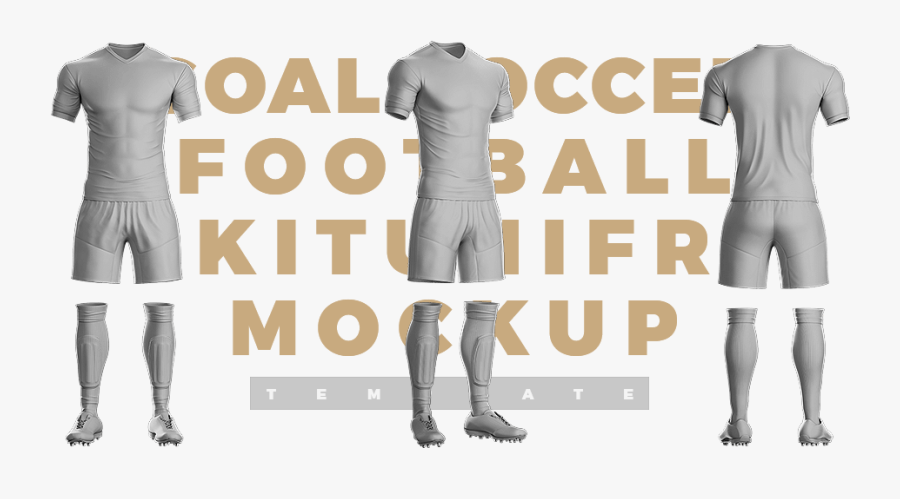 Jersey Vector Soccer Uniform Template - Spandex, Transparent Clipart