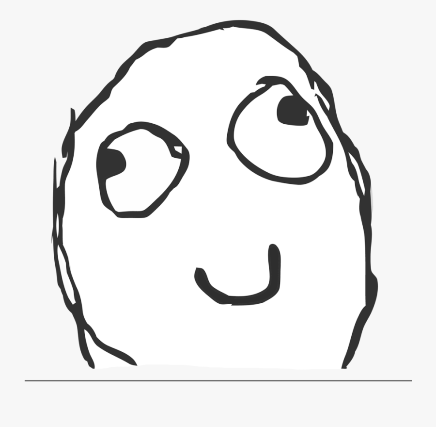 Youtube Film Smiley Rage Comic - Meme Derp Face Png, Transparent Clipart