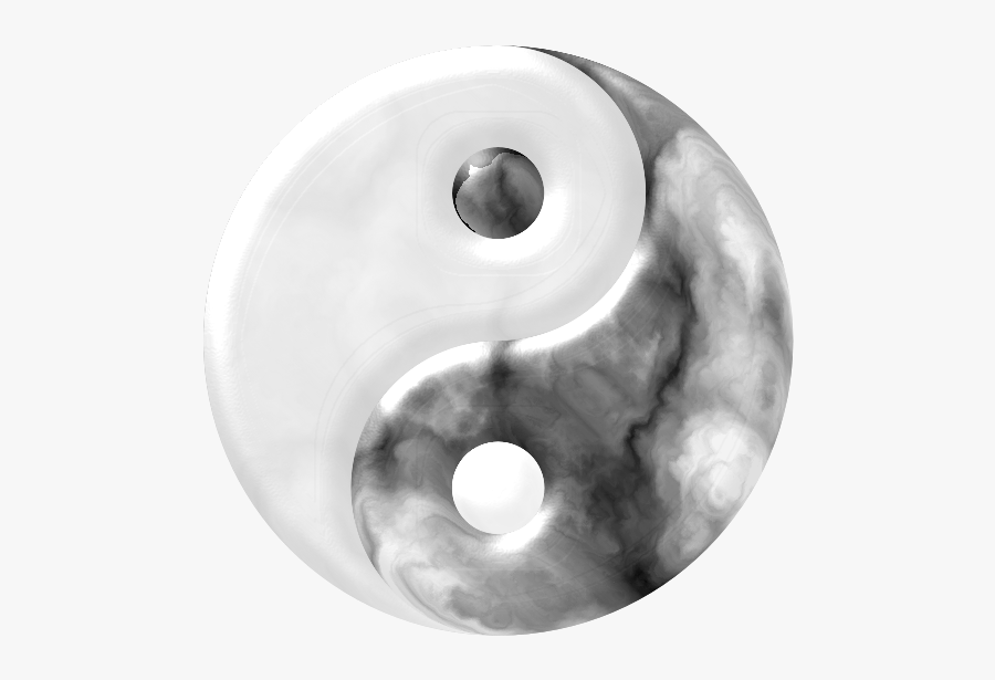 Marbled Yin Yang - Yin And Yang Sign Marble, Transparent Clipart