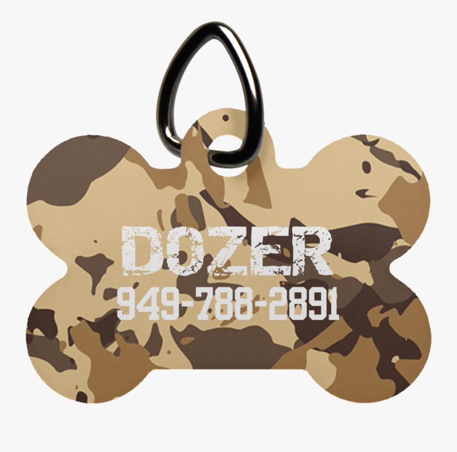 Desert Camo Luv Tag - Puppy, Transparent Clipart