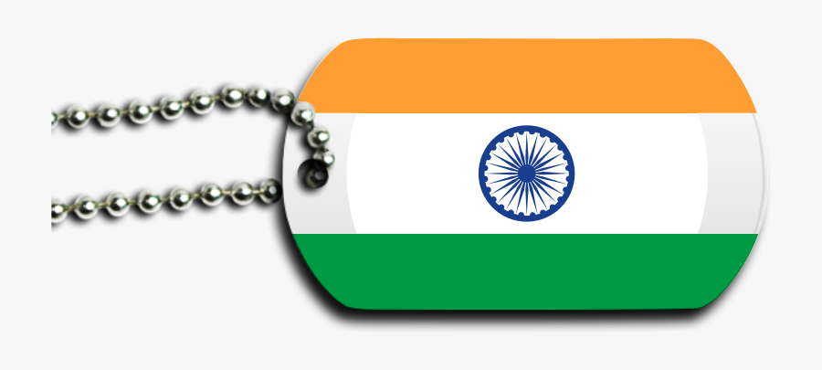 India Dog Tag - Flag Of India, Transparent Clipart