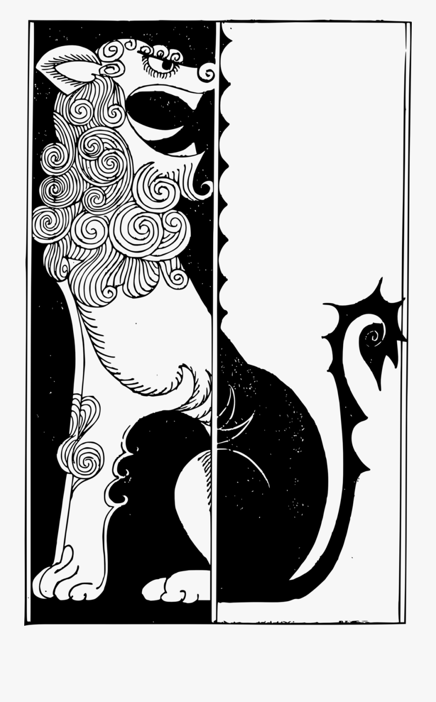 Инь И Ян Лев, Transparent Clipart