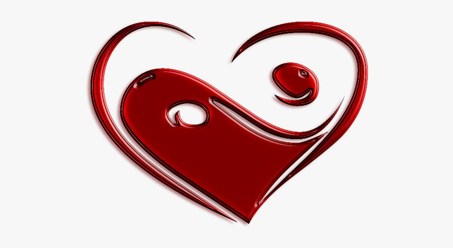 Yin Yang Tattoo Heart, Transparent Clipart