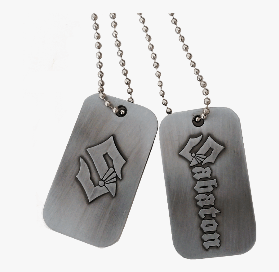 Sabaton Dog Tags, Transparent Clipart