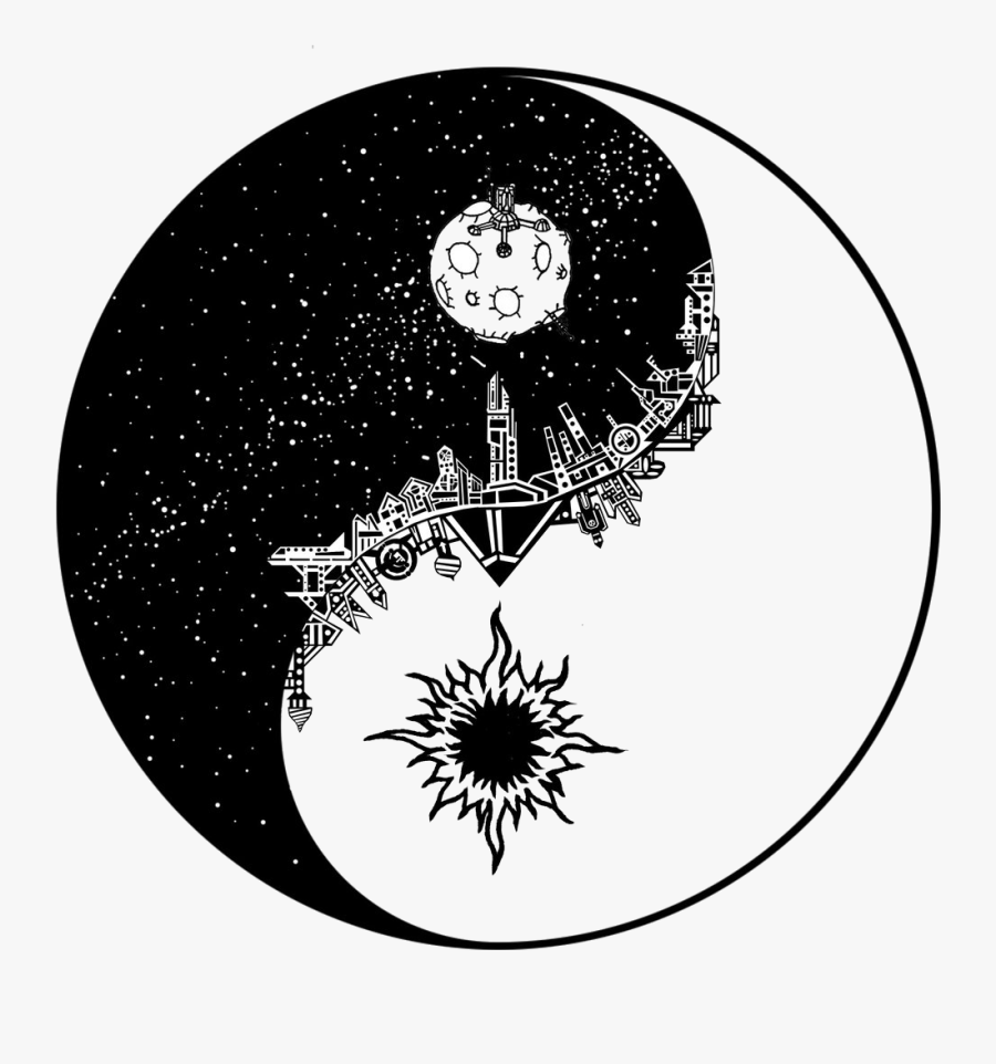 Drawing Wall Galaxy - Ying Yangs, Transparent Clipart