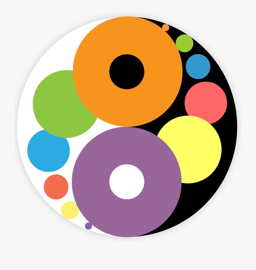 Yin Yang Golden Ratio, Transparent Clipart