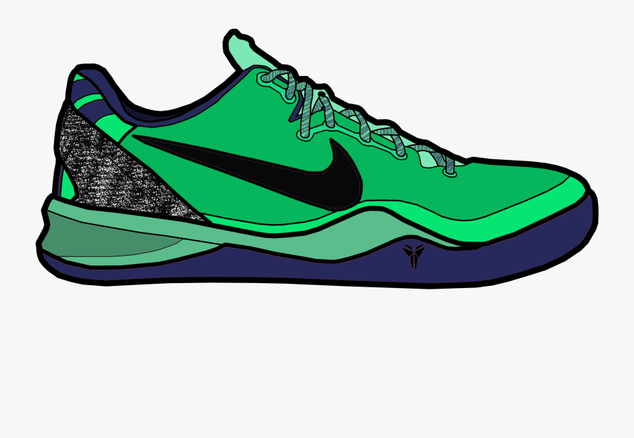 Collection Of Free Nike Drawing Sneaker Download On - Kobe Bryant Shoes Drawing, Transparent Clipart