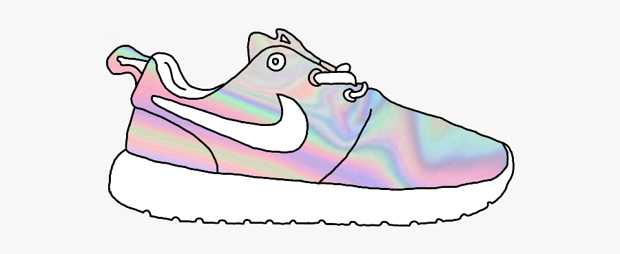 #holo #nike #shoes #trainers #runners #tick #check - Sneakers, Transparent Clipart