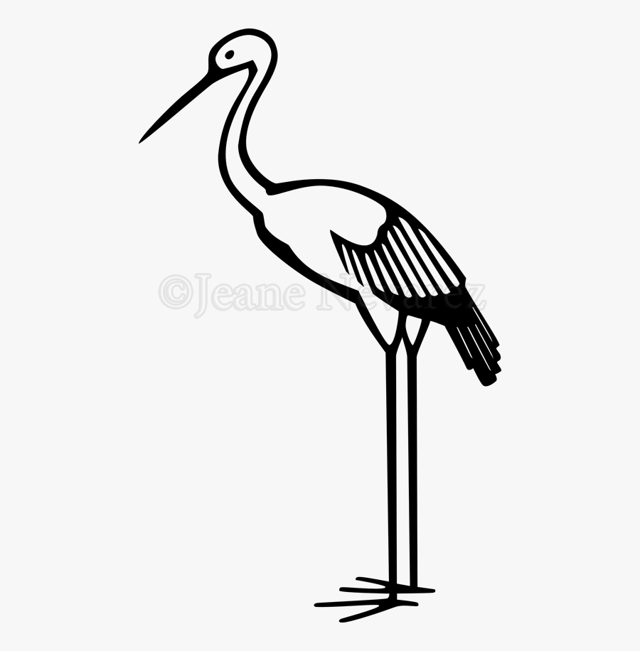 Heron Vector Stork Cicogna Stilizzata Free Transparent Clipart Clipartkey
