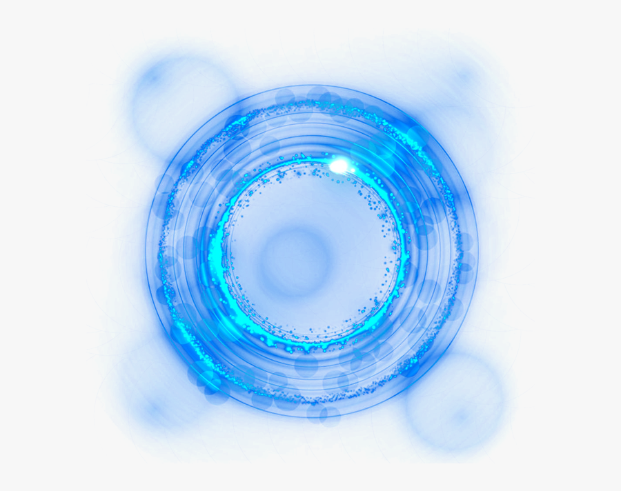Blue Light Ring Effect Free Png Hq Clipart - Blue Light Effect Png, Transparent Clipart
