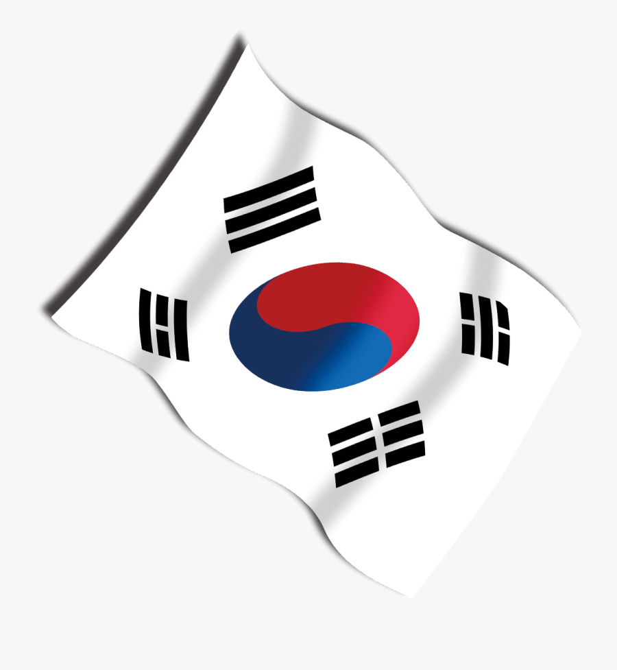 South Korea Flag, Transparent Clipart