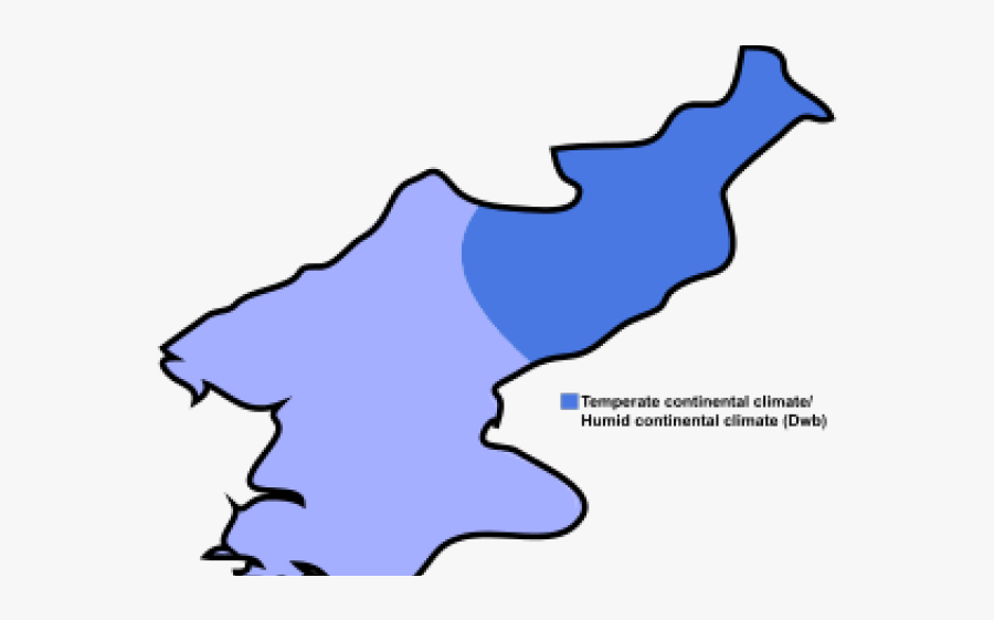 North Korea Clipart Svg - North Korea Koppen Climate, Transparent Clipart