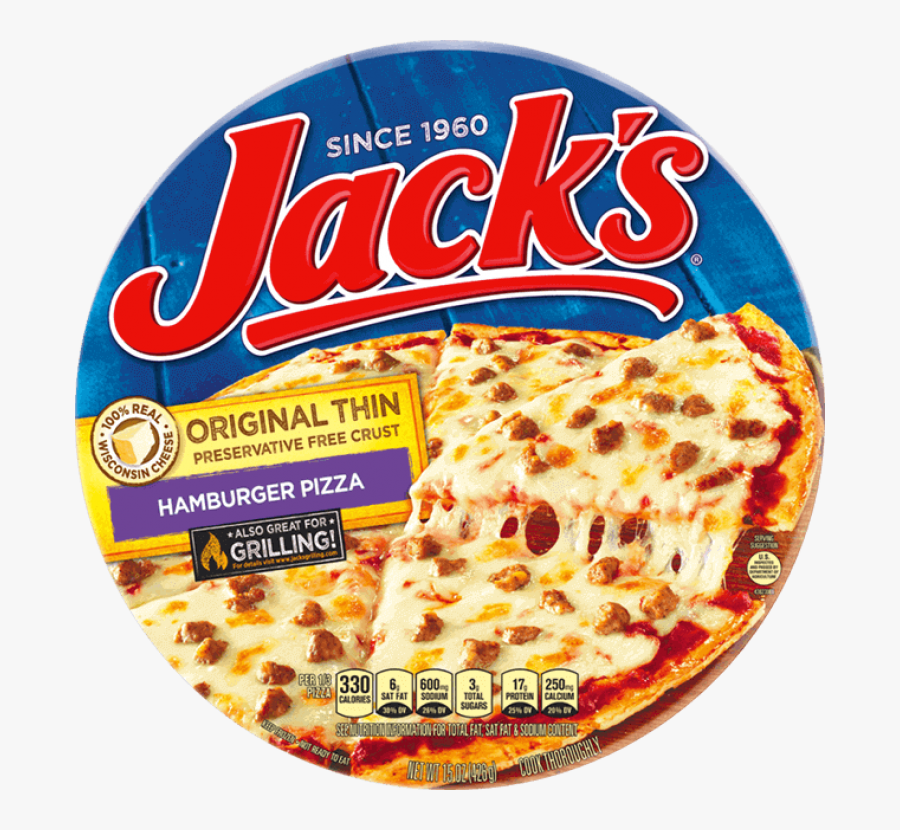 Hamburger Clipart Pizza - Jack's Hamburger Pizza, Transparent Clipart