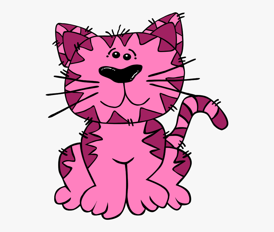 Cartoon Cat Sitting - Cat Cartoon No Background, Transparent Clipart