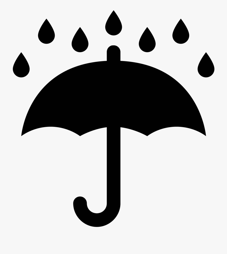 Keep Dry Icon - Umbrella Rain Symbol, Transparent Clipart