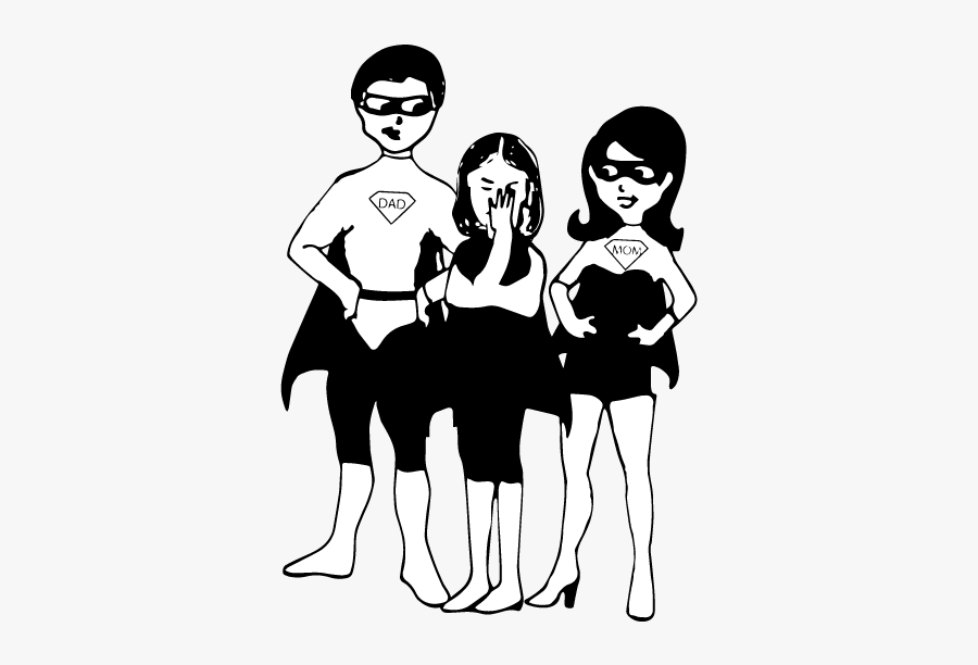 Drawing Family Party - Illustration, Transparent Clipart