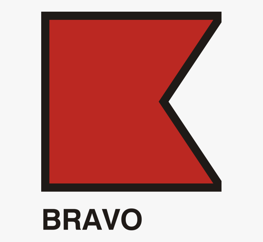 Square,triangle,angle - Bravo Flag With No Background, Transparent Clipart
