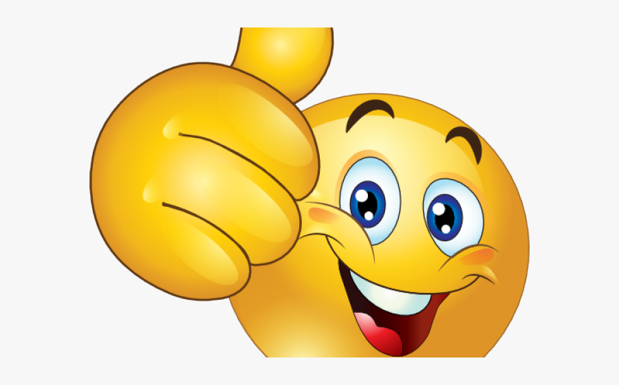 Bravo Cliparts - Smiley Avec Pouce Levé, Transparent Clipart