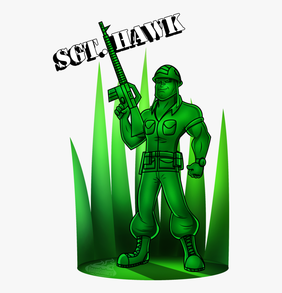 Sergent Army Guy Clipart - Army Men Sergeant Hawk, Transparent Clipart