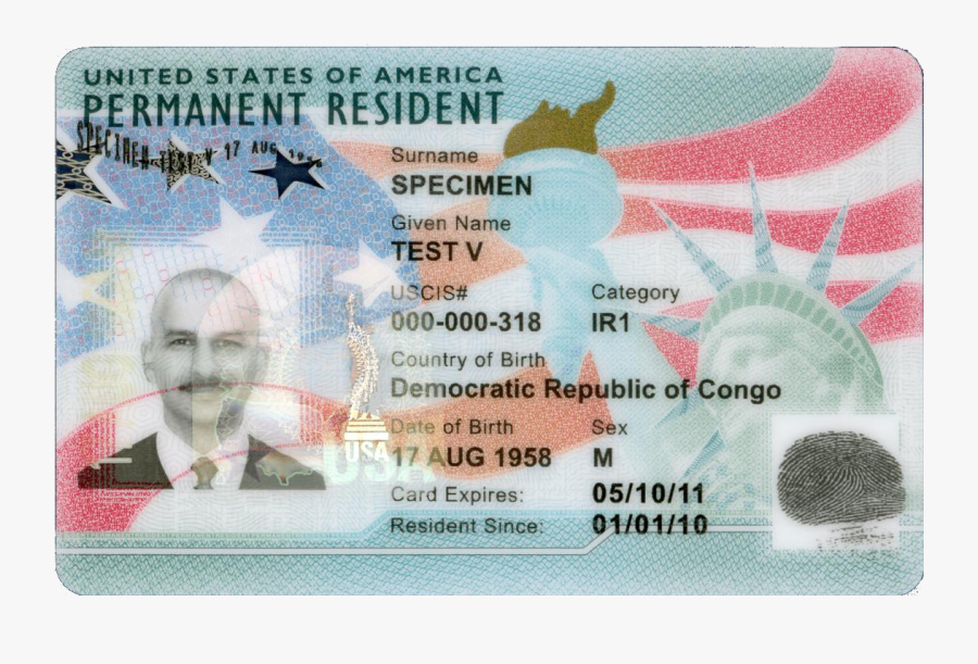 Money Border Png - Permanent Resident Card 2019, Transparent Clipart