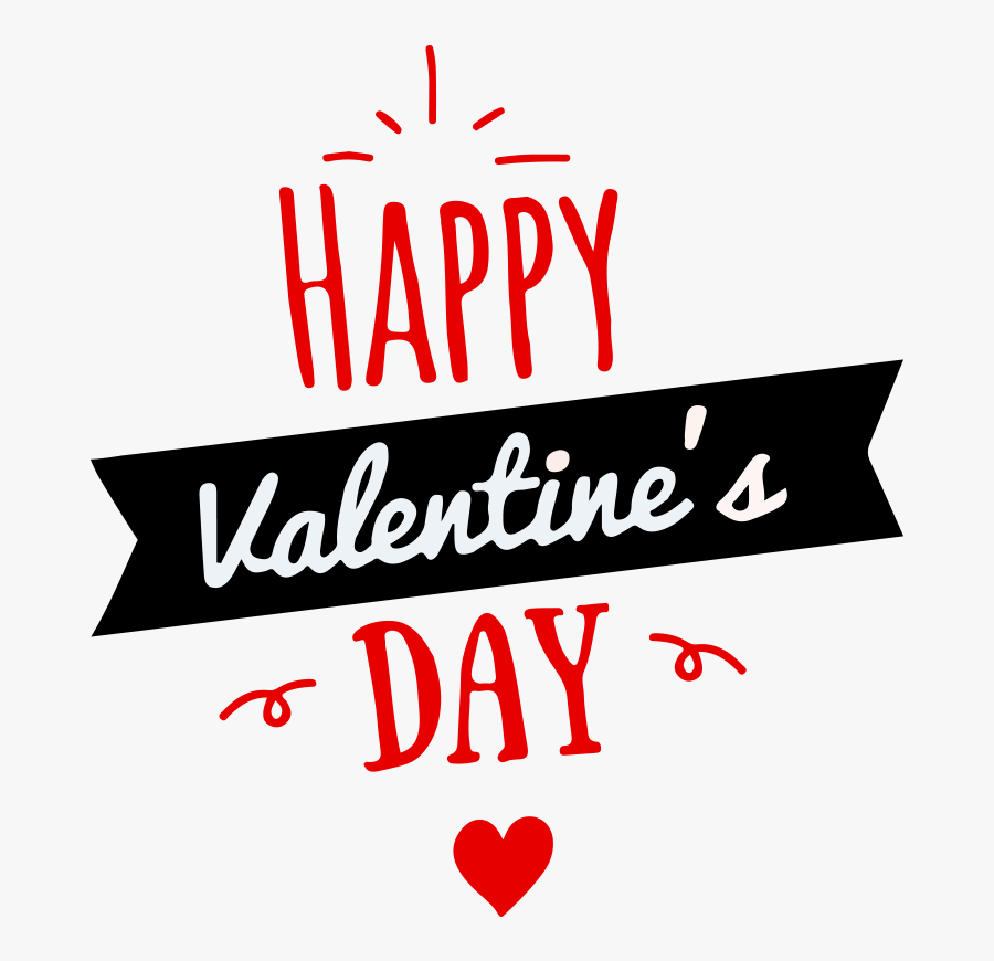 Happy Valentines Day Png Transparent - Heart, Transparent Clipart