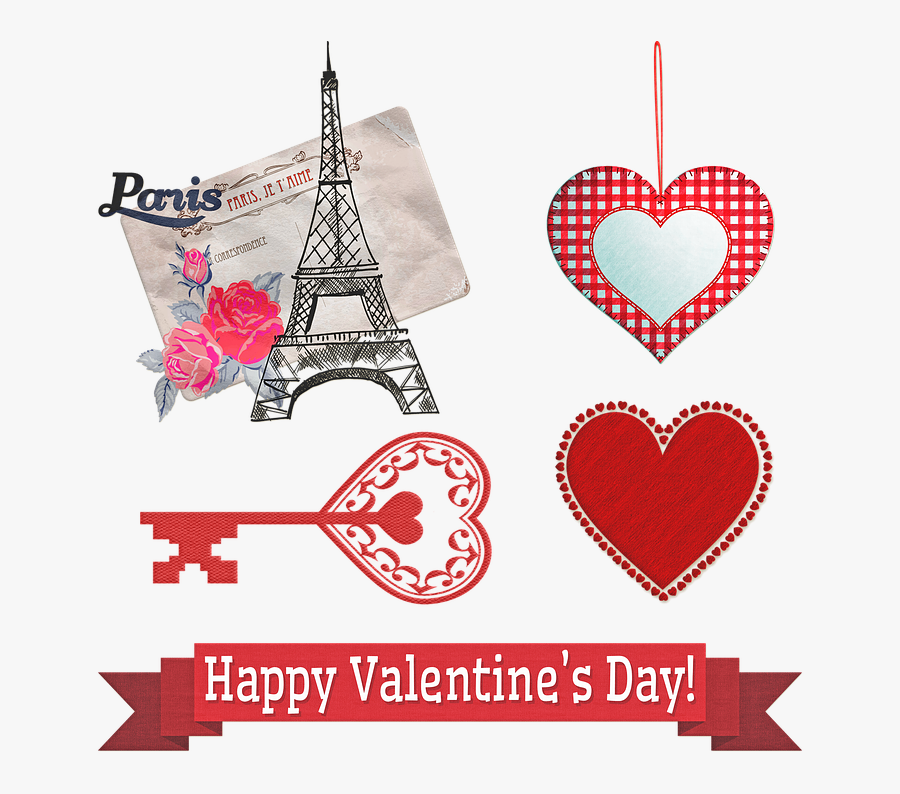 Valentine"s Day Décor, Hearts, Happy, Decoration, Heart - Imagenes De Happy Valentines Day, Transparent Clipart