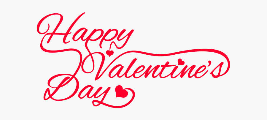 Happy Valentine Day Text Png Free Download Searchpng - Hour, Transparent Clipart