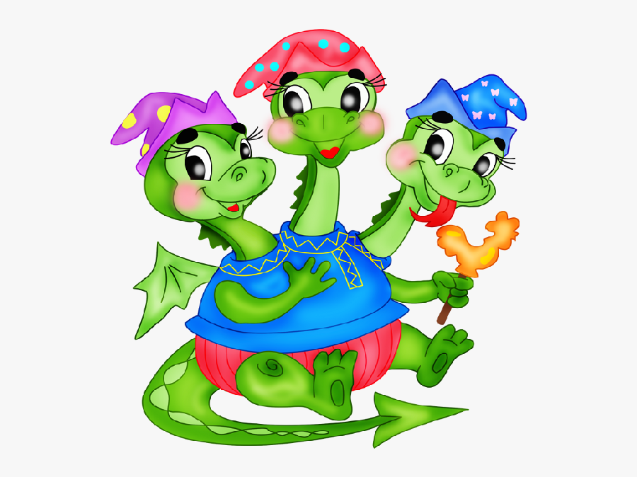 Cartoon Dragons Pictures - Three Headed Dragon Cartoon , Free Transparent C...