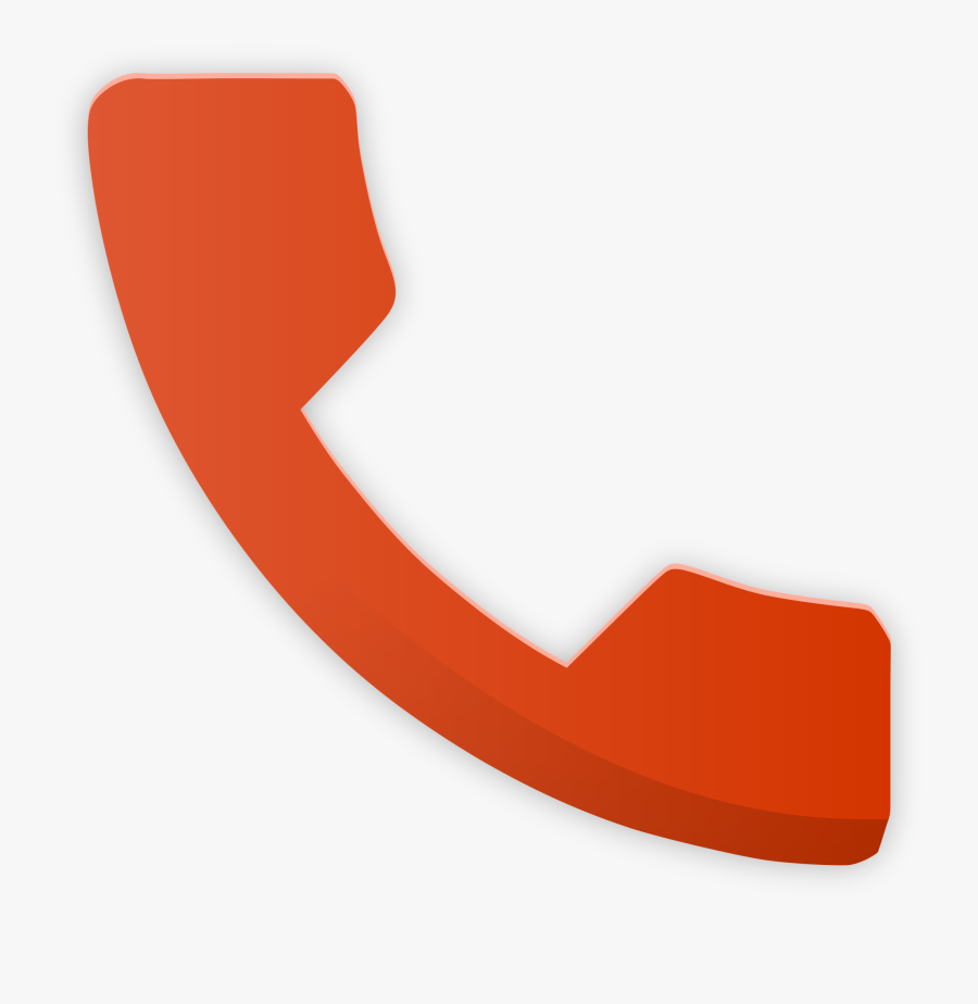 Red Phone Icon Android Clipart , Png Download - Phone Icon Material Design, Transparent Clipart