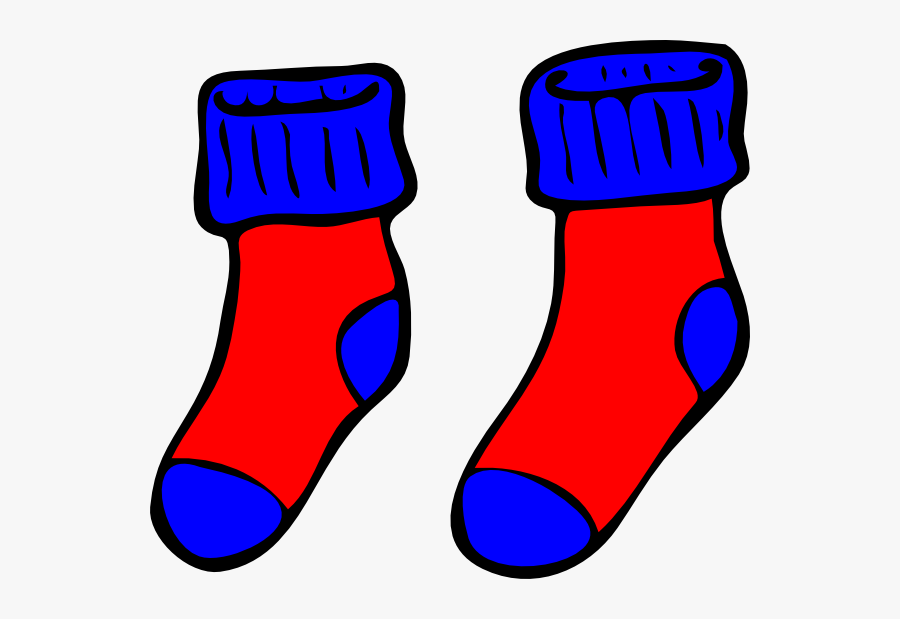 Blue And Red Socks Svg Clip Arts - Purple Socks Clipart, Transparent Clipart