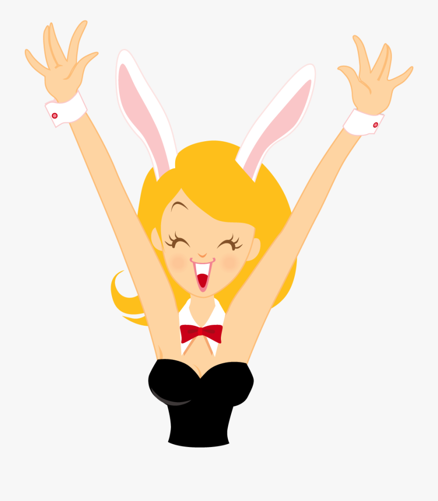 Girl Bunny Happy Icon - Счастье Пнг, Transparent Clipart