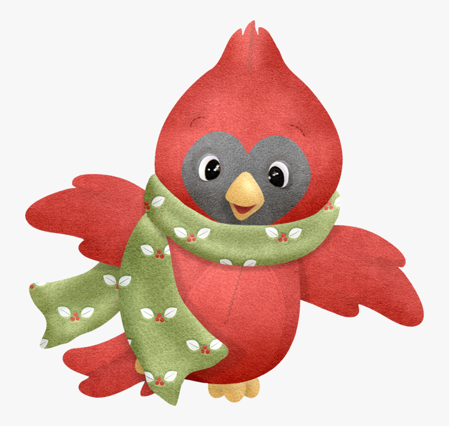 Christmas Cardinal Clip Art, Transparent Clipart