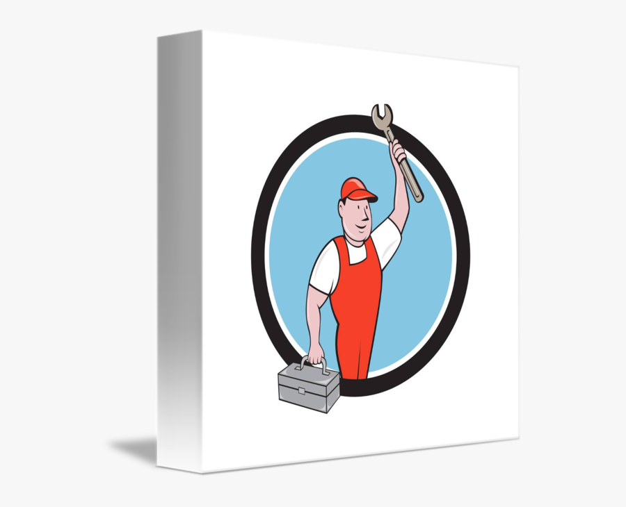 Wrench Toolbox Circle Cartoon - Senior Citizen, Transparent Clipart