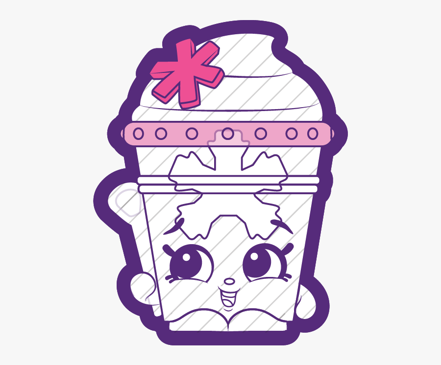Shopkins Season 9 Frozen Flakes Tribe Team Silvia Slushie - Shopkins Silvia Slushie, Transparent Clipart