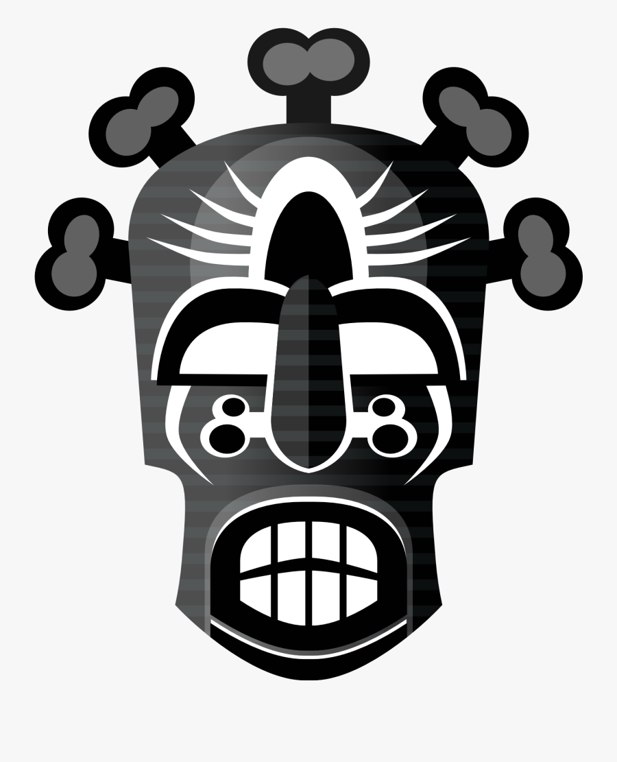 Abstract Tribal Mask 4 555px - Voodoo Masks From Princess And The Frog, Transparent Clipart