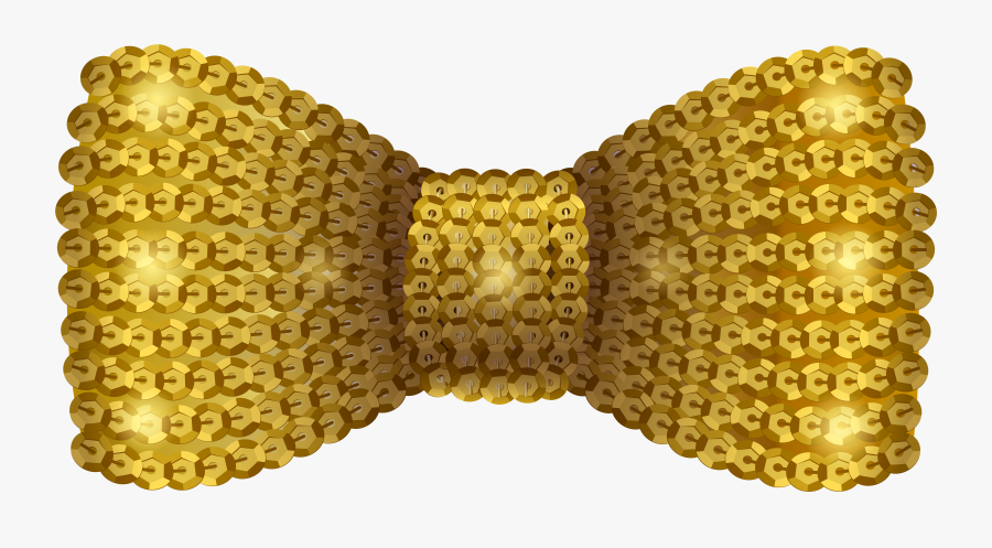 Transparent Gold Sparkles Clipart - Transparent Background Gold Bow Tie Png, Transparent Clipart
