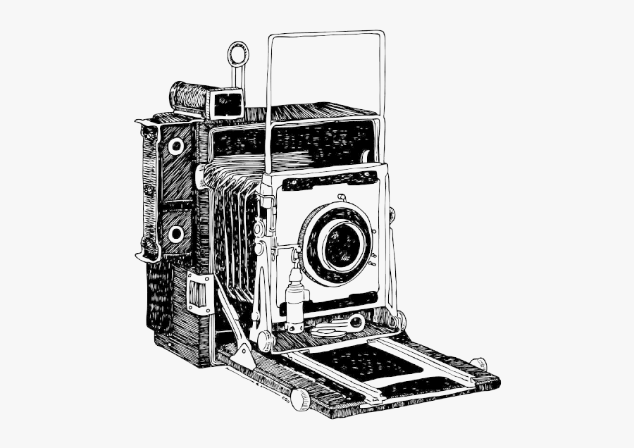 Webcam Kamera - Old Camera Drawing Png, Transparent Clipart