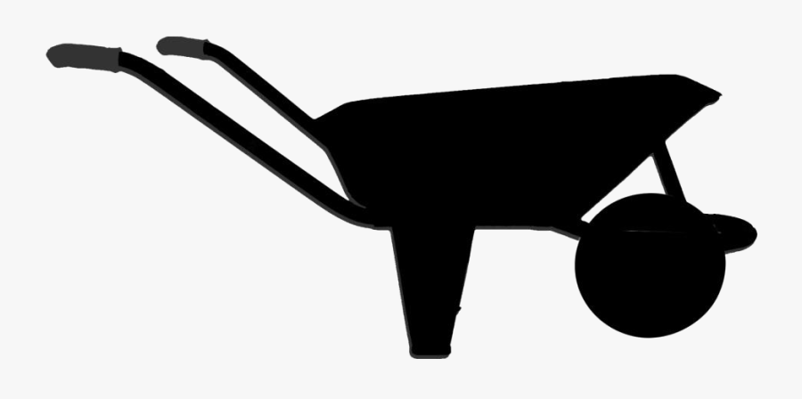 Black Water Wheelbarrow Art Png Transparent Background - Wheelbarrow, Transparent Clipart