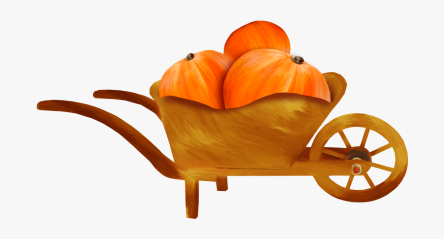 Wheelbarrow Full Of Pumpkins Clipart, Transparent Clipart