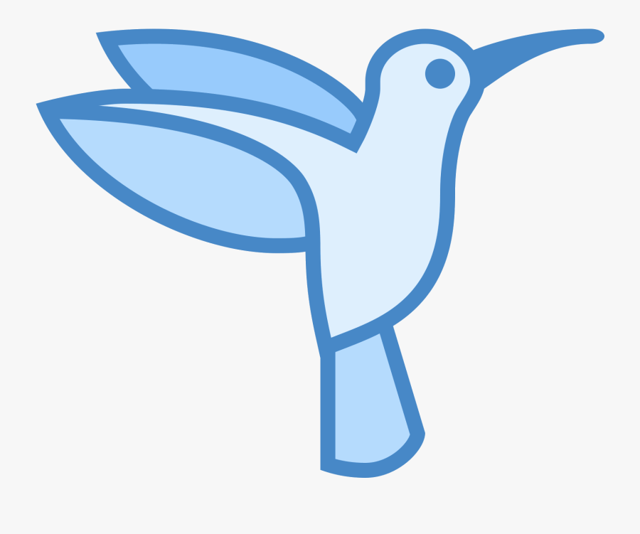 Flying Vector Hummingbird - Icon, Transparent Clipart