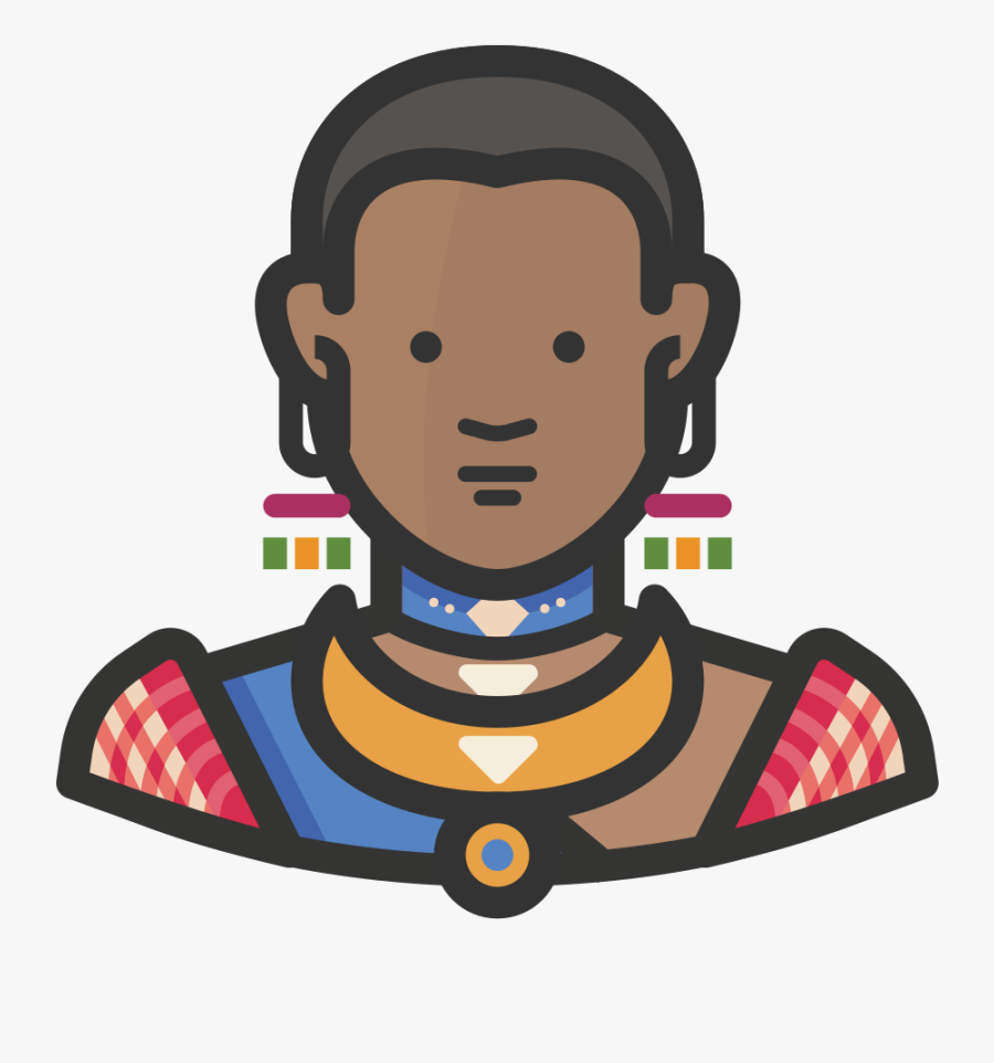 1024 X 1024 - African Woman Icon Png, Transparent Clipart