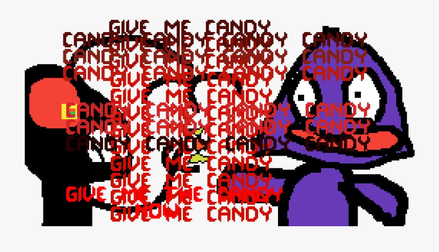 Purple Man Triangle Attacked By Black Blob Asking Polie, Transparent Clipart