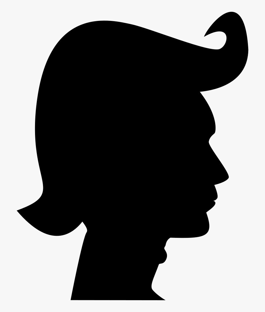 Hair Style Silhouette Comments - Siluetas De Cabezas Png, Transparent Clipart