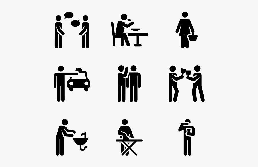 Png Human Icon Pictogram, Transparent Clipart